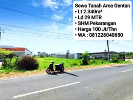 Sewa Tanah Area Gentan Sudah Kering Pekarangan