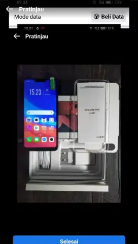 Jual hp baru murah Oppo a3s ram 6/128 layar 6,2 inch fulset