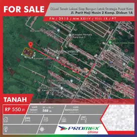 Dijual Tanah Siap Bangun Lokasi Strategis Pusat Kota