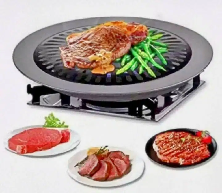 Grill bbq pan bulat 32  cm anti lengket