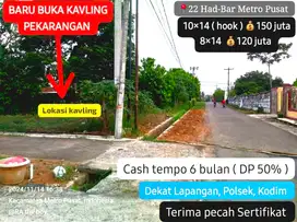 Tanah siap bangun di 22 Hadimulyo Barat Metro Pusat, 10×14, 150 jt