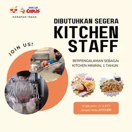 SEGERA Lowongan KITCHEN di Mie Bandung Kejaksaan 1964 per JANUARI 2025