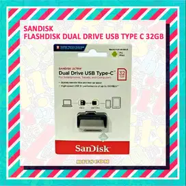 Flashdisk Sandisk OTG Dual Drive Usb To Type C 32GB