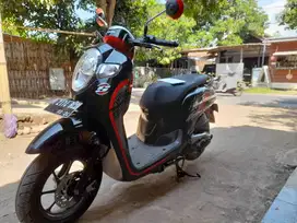 Scoopy 2019 merah hitam plat baru pajak baru semua ban baru