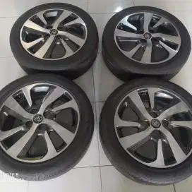 Velg oem yaris trd r16 mulus nominus hub WA