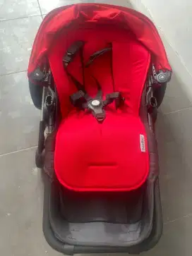 Preloved stroller bogaboo merah