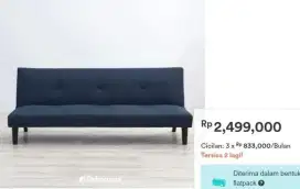 Sofa Bed DEKORUMA navy terawat