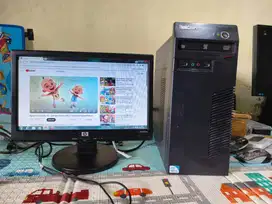 sepaket PC intel dualcore WIFI cocok buat intenetan dan Office Siap ON