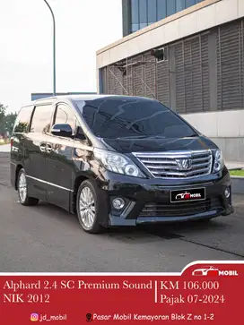 Toyota Alphard 2.4 SC PS CBU Pilot Seat 2012/2013 Hitam Matic