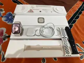 Apple watch series 8 45mm starlight resmi IBOX