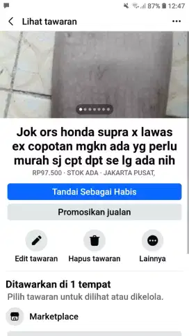 Jok khusus utk sepeda/motor lawas klnd spt yg terlht mgkn Ada yg bth