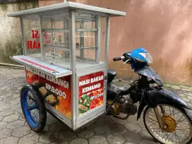 Gerobak motor bekas nasi bakar