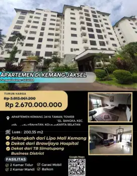 Dijual Apartemen Kemang Jaya Taman
