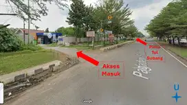 Dijual Tanah di Subang Cukup Strategis. Sebelah Pintu Tol Subang“