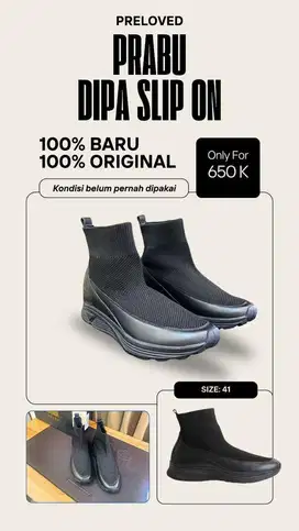 Prabu Dipa All Black Slip On