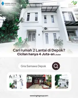 Rumah 2 Lt 3 Kamar tidur di depok bojongsari dkt brawijaya hospital