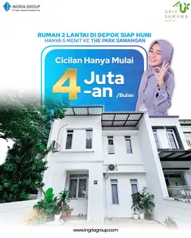 Rumah 2 Lt modern di sawangan Bojongsari dekat RSUD Kota Depok sdh shm