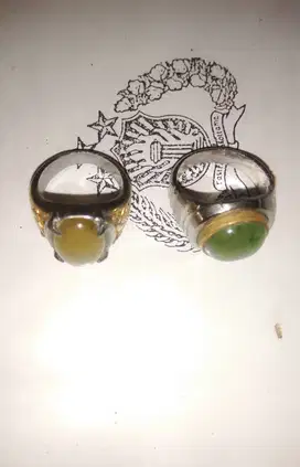 Cincin indocre dan giok