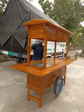 Gerobak Angkringan Bakso Mie Ayam PeceL Bubur Sate Martabak Ronde dlL