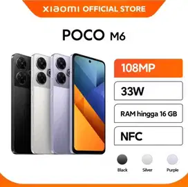 Baru… Xiaomi Poco M6 4G 8/256 Garansi Resmi (Warna : Purple)