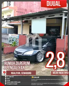 Dijual Rumah Perumahan BPI Ngaliyan, Semarang