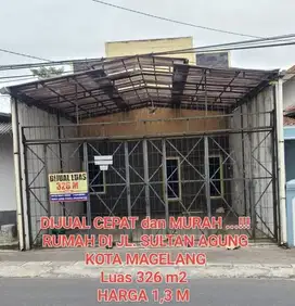 DIJUAL RUMAH MURAH DI JL SULTAN AGUNG KOTA MAGELANG BISA UNTUK USAHA