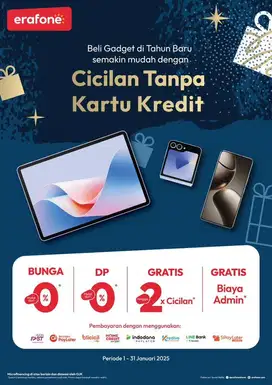 MANFAATKAN PROMO CICILAN BUNGA 0% DIERAFONE