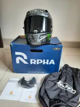 Helm hjc rpha 11 pro cruthlow size L bekas