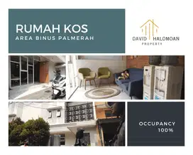 Dijual Rumah Kos Area BINUS Palmerah Jakarta Barat occupancy 100%