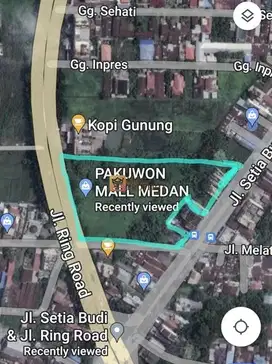 Tanah Kavling di Pusat Kota 1,3 Hektar Good Investment Medan Sumut