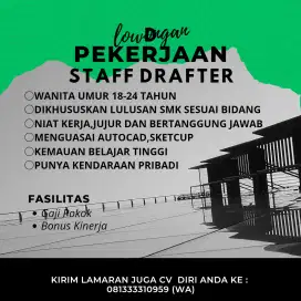 Dibutuhkan Drafter Staff