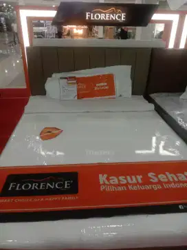 KREDIT KASUR FLORENCE 1 SET BUNGA RINGAN FREE 1-2X CICILAN