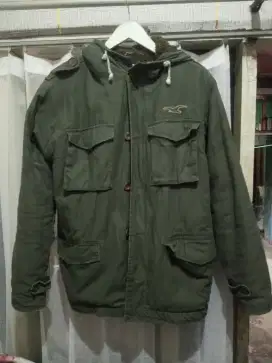 Abercrombie parka hijau army