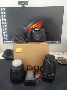 nikon D90 komplit fullset