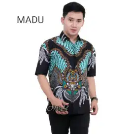 Kemeja batik pria lengan pendek terlaris