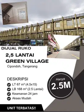 Dijual Ruko Green Village