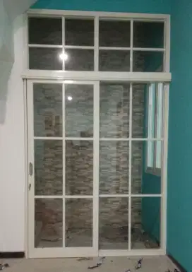 Kusen pintu jendela partisi aluminium & glass