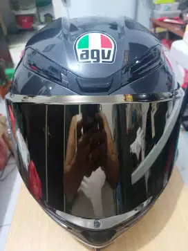 Helm agv K6 graphic black + sena 50r