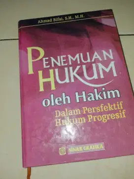 Buku, penemuan hukum oleh hakim, Ahmad Rifai, 2011, jilid lux