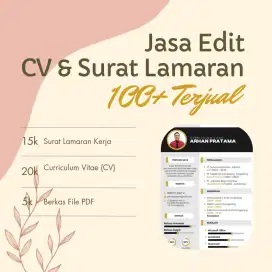 Jasa Pembuatan CV & Surat Lamaran Kerja