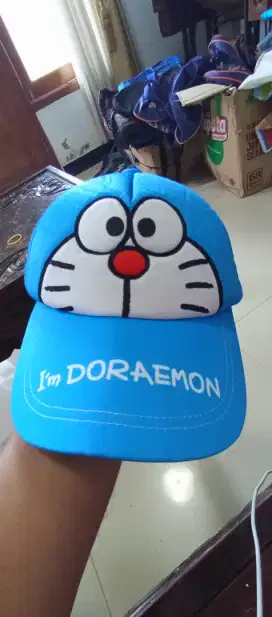 Yaow topi snap back doraemon