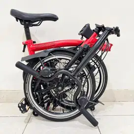 SEPEDA LIPAT BROMPTON M6L RED ROCKET BLACK EDITION 2020 - LIKE NEW