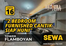 SEWA Apartemen Furnished Cantik 2 Bedroom Lantai 16 Bassura City