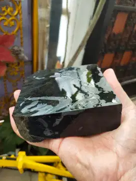 Jual cepat Batu Aceh black green jade rough bahan