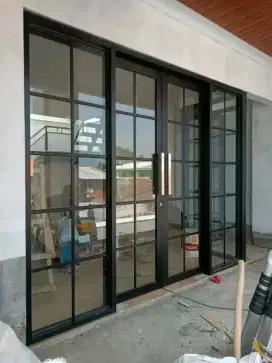 Pintu kaca dan jendela aluminium