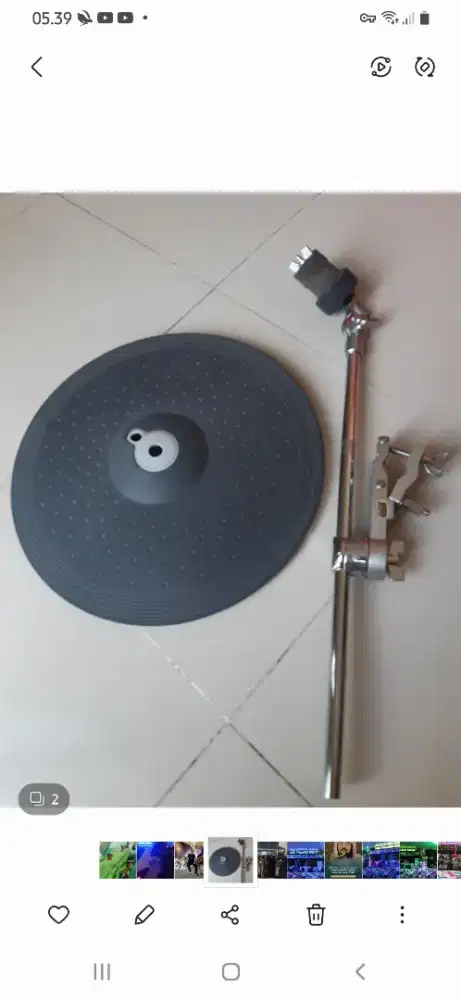 Spaket cymbal yamaha pxy155 dan clamb holder  15