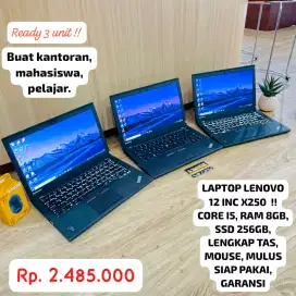 LAPTOP LENOVO 12 INC.! CORE I5, LENGKAP SIAP PAKAI.