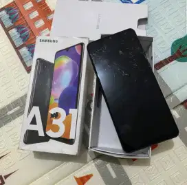 Samsung A31 6/128 layar pecah ada getar