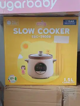 Slow Cooker Emily 1,5 L masih baru dan belum pernah digunakan