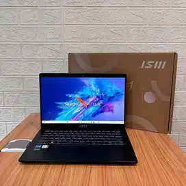 MSI Modern 14 C12MO Intel Core i5 - 1235U Ram 8GB SSD 512GB Siap Pakai